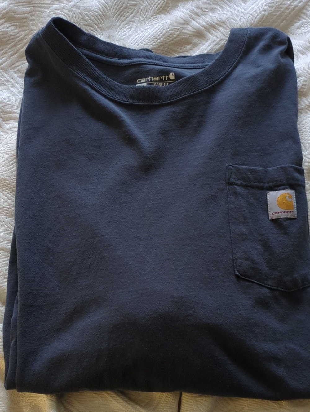 Carhartt Men’s Navy Short-Sleeve Pocket Tee